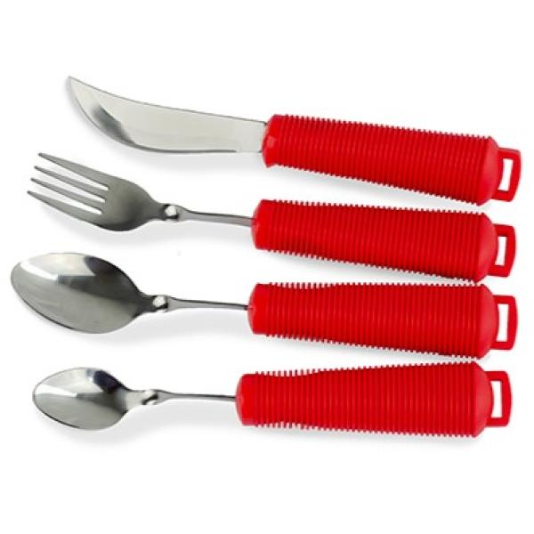 Besteck-Set 4-teilig, rot